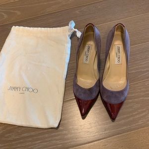 Purple Colorblock Jimmy Choo Heels